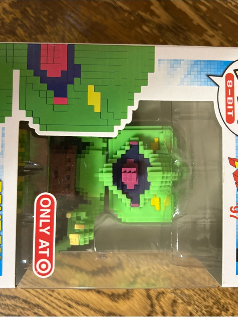 Funko 8-Bit Pixel Monster Vinyl Figure - Bright Green with Purple & Pink Accents